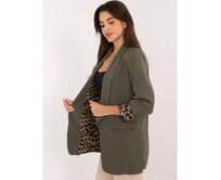 Dámská bunda s podšívkou se zvířecím vzorem khaki Khaki, Univerzální