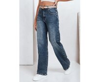 Dámské džíny s širokými nohavicemi, modré Modrá, XS/34