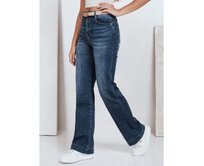 Dámské džíny s širokými nohavicemi, modré Modrá, s34