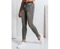 Dámské skinny džíny s páskem, modré Modrá, s28