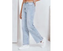 Dámské široké džíny modré Modrá, S