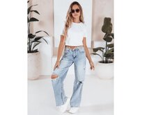 Dámské baggy džíny světle modré Světle modrá, S