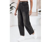 Dámské džíny s balónovým střihem, černé Černá, S