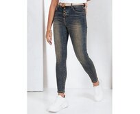 Dámské džíny skinny tmavě modré Námořnická modrá, S