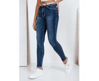 Dámské džíny push up modré Modrá, s28