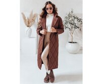 Dámská bunda WARMISSA prošívaná hnědá Hnědá, S