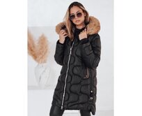 Dámská zimní bunda VIRELIA prošívaná s kapucí černá Černá, S