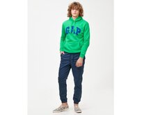 Kalhoty slim canvas joggers GapFlex Modrá, XXL