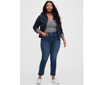 Džíny cigarette high rise Modrá, 25REG