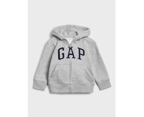 Dětská mikina GAP logo zip Šedá, 2YRS