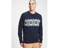 Svetr fair isle Modrá, S