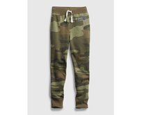 Dětské tepláky fleece logo army Zelená, XS