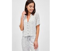 Pyžamový kabátek modal Bílá, XS