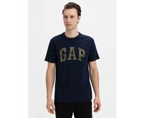 Tričko GAP logo v-ss camo arch Modrá, XS