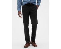 Kalhoty essential khaki straight fit GapFlex Černá, 30X32