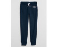 Dětské tepláky fleece logo joggers Modrá, XS