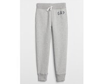 Dětské tepláky fleece logo joggers Šedá, XS