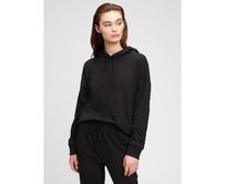 Pyžamový top slub jersey Černá, XS