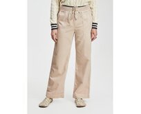 Kalhoty rib combo wide Béžová, XS