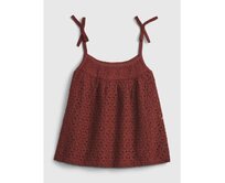 Dětský top strappy Červená, XS