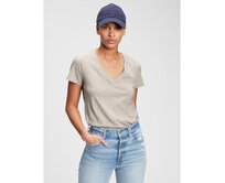 Tričko 100% organic cotton vintage Šedá, XS