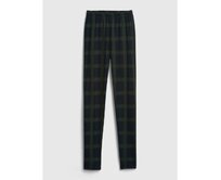 Dětské kostkované legíny organic Zelená, S