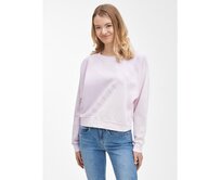 Mikina raglan crop Fialová, S