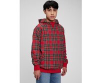 Teen kostkovaná mikina Červená, 8