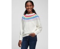 Dětský svetr s barevným vzorem Vícebarevný, XS