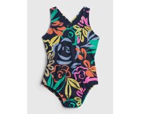 Dětské jednodílné plavky floral Vícebarevný, 12-18M