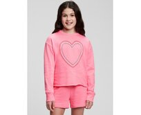 Dětská mikina srdce Růžová, XL