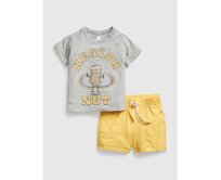 Baby set tričko a kraťasy Šedá, 0-3M