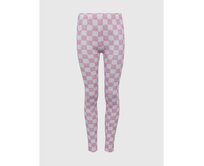 Dětské legíny organic šachovnice Růžová, XXL