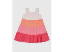 Dětské volánkové šaty Růžová, 18-24M