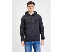 Mikina fleece logo GAP kapuce Černá, XS