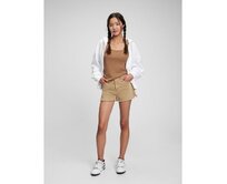 Teen kraťasy high rise khaki Béžová, 8