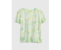 Dětské batikované tričko Zelená, XS