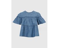 Dětský volánkový top Modrá, S