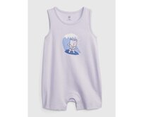 Baby overal medvídek Brannan Fialová, 0-3M