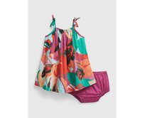 Baby barevné bavlněné šaty set Vícebarevný, 0-3M