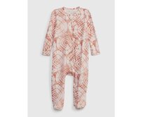 Baby batikovaný overal na zip Růžová, 6-9M