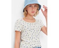 Teen vzorované tričko Ecru, 18/20