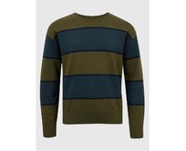 Dětský pruhovaný svetr Zelená, S