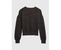 Dětský bavlněný svetr zebra Hnědá, S