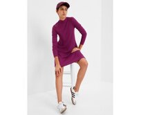 Mini šaty s dlouhým rukávem Červená, XXS