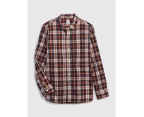 Dětská kostkovaná oxford košile Hnědá, S