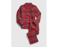 Dětské kostkované pyžamo Červená, 4