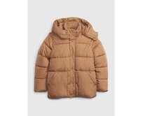 Dětská zimní bunda s kožíškem Hnědá, M