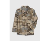 Dětská košile s army vzorem Hnědá, 2YRS