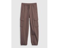 Dětské tepláky s kapsami Hnědá, XS